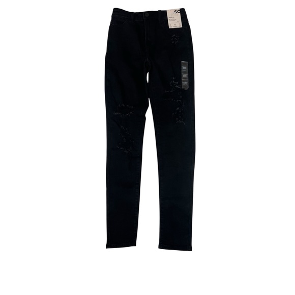 NWT SO Jeggings High Rise Sz 5 (27 W) Destroyed - Picture 2 of 12